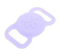 UKCOCO Étui de Protection Petit Accessoire Antichoc en Silicone Localisateur D’Animaux pour Compatible avec Traceur, Couleur Violet Clair, Couverture Fiable pour Collier de Chat,