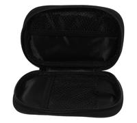 UKCOCO Étui de Transport pour Glucomètre Noir, Pochette Semi-étanche Résistante aux Chocs, Rangement Compact pour Appareils de Contrôle du Diabète, Portable pour Déplacements Médicaux