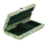 UKCOCO Étui Porte-anches de Hautbois Vert en Soie Lisse, Boîte de Rangement Compacte pour 3 Anches, Accessoire Pratique et Solide pour Instrument de Musique à Vent Bois