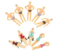 UKCOCO Figurines en Maillot de Bain Réalistes pour Décoration Micro-paysagère Plastique Couleur Mixte Lot de 10 Pièces pour Création de Scènes de Plage