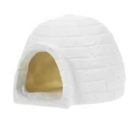 UKCOCO Figurines Maison De Glace en Résine pour Garçon Et Filles, Modèle Miniature Petit Igloo, Décoration De Bureau Et Maison, Ornement Froid Ambiance Polaire, Présent Unique