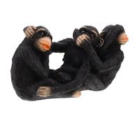 UKCOCO Figurines Singes Résine Symboliques Ne Voir Ne Entendre Dire Décoration Bureau Salon et Artistique