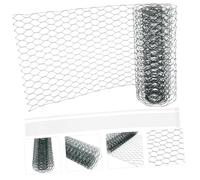 UKCOCO Filet à Fleurs en Fil De Fer 0,6mm Maille 19mm Vert 0,3x1,2m X2 pour Compositions DIY Décoration Mariage