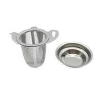 UKCOCO Filtre à Thé en Acier Inoxydable Support Tasse Argenté Léger et Facile à Transporter, Passoire Tamis Simple pour Maison et Salons de Thé