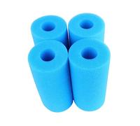UKCOCO Filtre Éponge pour Piscine et Aquarium 4 Pièces Mousse Réutilisable Cylindre de Préfiltre Améliore la Filtration Biologique Bleu 10X20Cm