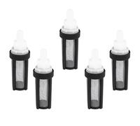 UKCOCO Filtre pour Pompe Submersible 5 Pièces en Acier Inoxydable et Plastique, Diamètre 9 Mm, Résistant la Rouille, Facile à Installer pour Tube Silicone Noir