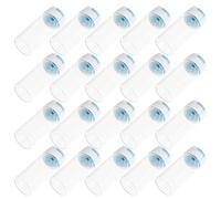 UKCOCO Flacons en Verre Transparent 10 Ml avec Bouchon Blanc et Bouchon Bleu 40 Pièces Ampoules Scellées pour Laboratoire Stockage Étanche D’Échantillons Chimiques Verrerie pour