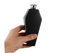 UKCOCO Flasque Halloween Forme de Coffre Acier Inoxydable avec Entonnoir Flasque de Poche pour Whisky et Liqueur pour et Décorations Halloween