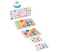 UKCOCO Flèches Directionnelles Stimulant Logique Jeu Éducatif en Bois Jouet Interactif pour Garçon et Filles pour Jeu Parent-garçon et Filles