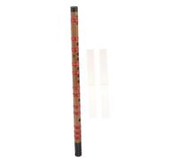 UKCOCO Flûte Bambou Traditionnelle Chinoise pour Débutants Instrument de Musique Traversière Légère et Portable Design Simple et Sonore Mélodieux Flûte Longue Bambou avec Membrane