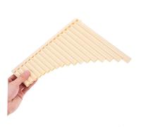 UKCOCO Flûte de Pan C Portable pour Débutants Instrument de Musique Léger et Tubes Beige pour Éducation Musicale Garçon Fille et Pratique