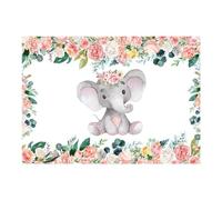 UKCOCO Fond De Scène Éléphant pour Dessin Animé Décor Mural Adorable Accessoire Photo
