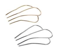 UKCOCO Fourchettes à Cheveux Métal Couronne Vintage 2 Pièces or Et Argenté Accessoire Coiffure Mariage Fête Quotidien Peigne Latéral Bâtons à Cheveux