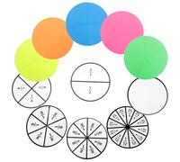 UKCOCO Fractions Magnétiques Disques Magnétiques 7.8 Pouces pour Démonstrations de Fractions en Milieu Scolaire et Apprentissage Personnel