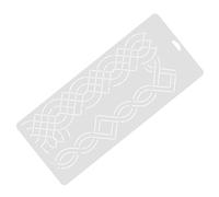 UKCOCO Gabarit de Matelassage pour Patchwork Soi-même, Règle de Couture Ajourée en Plastique Stable, Modèle Dq-10 pour Quilting Précis et Création Artisanale