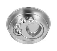 UKCOCO Gamelle Anti-Glouton en Acier Inoxydable pour Chiot, Bol à Alimentation Lente Antidérapant Plaque à Lécher en Métal, Gamelle Lente pour Chiens Petits et Chats, Bol Hygiénique et