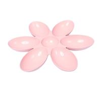 UKCOCO Gamelle pour Animaux Rose Forme de Pétale Bol Résistant et Stable pour Chien et Chat Mangeoire Compacte Anti-déversement pour Petits Animaux