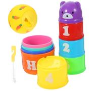 UKCOCO Gobelets pour Lapins Jouets à Empiler Gobelets pour Nourriture Accessoire pour Lapin Cache-Nourriture