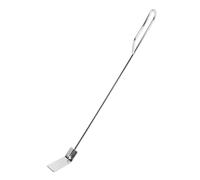 UKCOCO Gratte-Ciel Cendre en Plein air de Plein air Outil Nettoyeur râteau à Charbon Nettoyer de Grille de Grille Équipement de Barbecue râteau en métal Acier Inoxydable