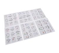 UKCOCO Grille d'Accords de Guitare 57 Cartes d'Accords pour Débutants Guide de Référence Portable Boîte de Rangement Diagramme de Guitare Facile à Lire Accessoire Pratique pour