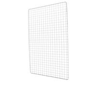 UKCOCO Grille de Barbecue en Acier Inoxydable Carré 26x44 Cm pour Cuisson Extérieure Résistante la Chaleur, Filet Renforcé, Adapté Grillades et Rôtissage en Plein Air