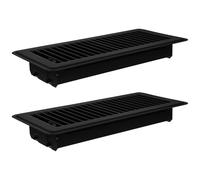 UKCOCO Grilles D'aération de Plancher Métalliques 10 X 25 Cm Certifiées Fonction Praticable pour Ventilation Compatible Sols Résidentiels Intérieur Maison Lot de 2 Pièces pour Rénovation Habitat