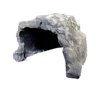 UKCOCO Grotte Décorative Cachette Légère en Résine Réaliste pour Reptiles Couleur Aléatoire pour Décoration D'aquarium et Mobilier de Bureau