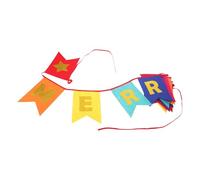 UKCOCO Guirlande de Fanions Non Tissés en Queue D’Hirondelle Colorée Bannière « Joyeux Noël » 3 M pour Décoration de Sapin Porte et Fêtes Hivernales Ornement Suspendu Festif