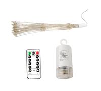 UKCOCO Guirlande Lumineuse LED Étanche Fil Cuivre Télécommandée 200 LED Blanc Chaud Décoration Extérieure Jardin Fête 40 Mètres 8 Modes Lumineux