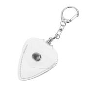 UKCOCO Guitar Pick Holder Box Transparent with Keyring Plastic Storage Pouch for Easy Access and Protection of Guitar Plectrums Organizer for Guitarists