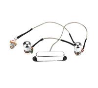 UKCOCO Guitar Wiring Harness Set With Pickup Replacement Durable Plastic And Metal Instrument Parts Easy Installation For Electric Guitar Beginners