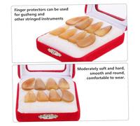 UKCOCO Guzheng Ongles de Protection Corne Épais Médiators de Pratique pour Instrument à Cordes Moyenne Accessoires Durables pour Débutants et Musiciens