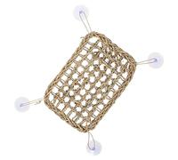 UKCOCO Hamac Suspendu pour Reptiles Ventouses en Jonc De Mer Naturel 28,5x20 Cm Tapis De Repos pour Lézards Et Serpents Usage Vertical pour Terrariums Animaux De Compagnie