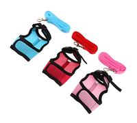 UKCOCO Harnais Petit Animal Respirant Maille avec Laisse Ensemble pour Cochon Lapin Et Furet Marcher Sécurité