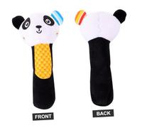 UKCOCO Hochet Peluche Forme Animal Dessin Animé Garçon Fille Panda Noir Blanc Hochet Pour Garçon Fille
