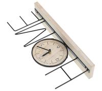 UKCOCO Horloge de Table Vintage sans Pile « Home » Décorative Rétro pour Bureau Salon Chambre, Horloge Pastorale Chic, Réveil Silencieux Décoration Intérieure