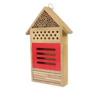 UKCOCO Hôtel pour Abeilles Maison à Insectes en Bois Beige pour Jardin, Facile à Observer Les Insectes, pour Coléoptères et Centipèdes