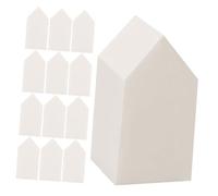 UKCOCO Houppettes à Poudre Jetables 100 Pcs Petites Plates Pentagonales En Latex Synthétique Applicateurs De Maquillage Précis Pour Cosmétique Visage Professionnels Et Débutants