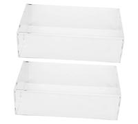 UKCOCO Housse De Souris Transparente en Acrylique 2 Pcs, Protection Anti-poussière pour Bureau Et Maison, Étui Polyvalent 180x100x50 Mm, Couvre Souris Domestique, Protection Robuste Et Étanche