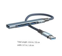 UKCOCO Hub USB Portable Ports Concentrateur Multiple pour Ordinateur Portable Rapide Boîtier Mini et pour Bureau et Voyage