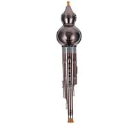 UKCOCO Instrument Traditionnel Chinois Flûte en Calebasse Pp pour Débutants Nœud Or Élégant, Pratique Flûte Cucurbitée Plusieurs styles