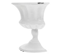 UKCOCO Jardinière Murale en Métal Style Ferme : Vase Mural Blanc Antique À Suspendre, Support De Fleurs Rétro pour Composition De Mariage, Studio d'art