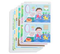 UKCOCO Jeu de Cartes Éducatives pour Tout-Petits 3-4 Ans, Cartes des Différences en Papier Léger, de Reconnaissance pour Développement Cognitif et Concentration, Activité D’éveil