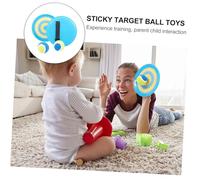 UKCOCO Jeu de Lancer et Attraper Balle Collante avec Raquettes Extérieur pour Garçon Fille et Famille Plage et Jardin 2 Raquettes + 2 balles Version renforcée Grand Disque Bleu