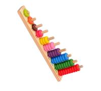 UKCOCO Jeu Éducatif Bois pour Garçon Fille Mathématique Daddition et Soustraction Blocs de Construction pour Compter Développement des Compétences et Apprentissage Précoce pour Garçon