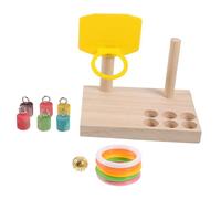 UKCOCO Jeu Éducatif pour Perroquets de Basket Mini pour Cage à Oiseaux Accessoire Entraînement pour Intelligence et Amusement des Petits Perroquets Couleur Aléatoire Couleur Aléatoire
