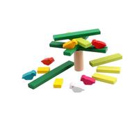UKCOCO Jeu Équilibre Bois pour Garçon Fille Ans Intelligence Éducatif pour Développer la Motricité Fine Compétences Sociales de Blocs Empilables Sécurisés pour Garçons et Filles