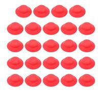 UKCOCO Joint Étanche pour Bouteille Swing, Lot de 24, Plastique Rouge | Grommet Inclus, Usage Airlock, pour Bouchon de Seau et Bouteille de Soda