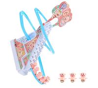 UKCOCO Jouet Petit Cochon pour Garçon Fille avec Escalier Électrique Lumineux Et Musical Set De Figurines Jouet Éducatif Et Amusant pour Anniversaire Et Fêtes