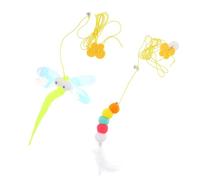 UKCOCO Jouets en Corde Suspendus pour Chat Interactifs Réglables en Feutre Coloré, Lot De 2 Unités, Accessoire D'intérieur pour Petits Chats Et Chatons